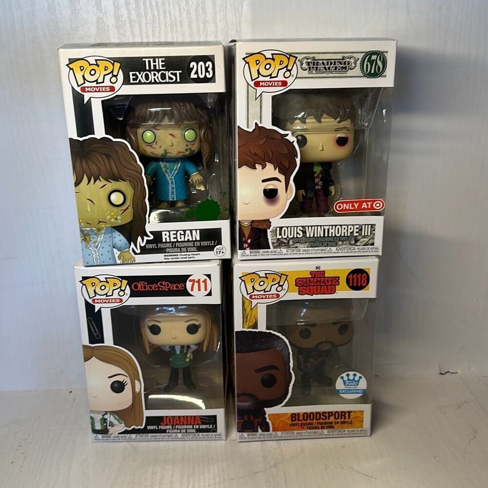 Funko Pop! Movies‎ Regan #203 The Exorcist Bloodsport 1118 Joanna 711 Louis 678